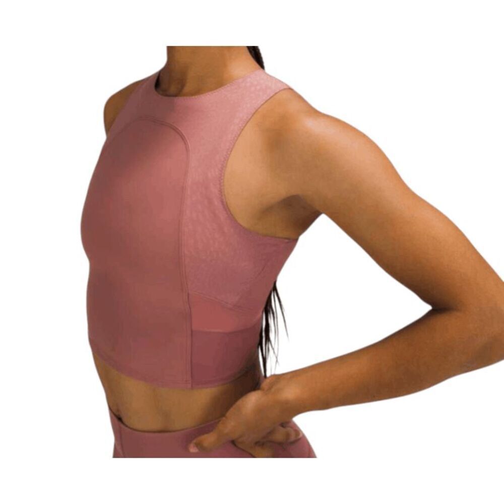 LULULEMON ATHLETICA Nulu Mesh Yoga Tank Top Size 8